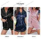 Summer Satin Women Pajama Set