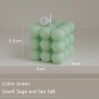 Mini Bubble Cube Scented Candle