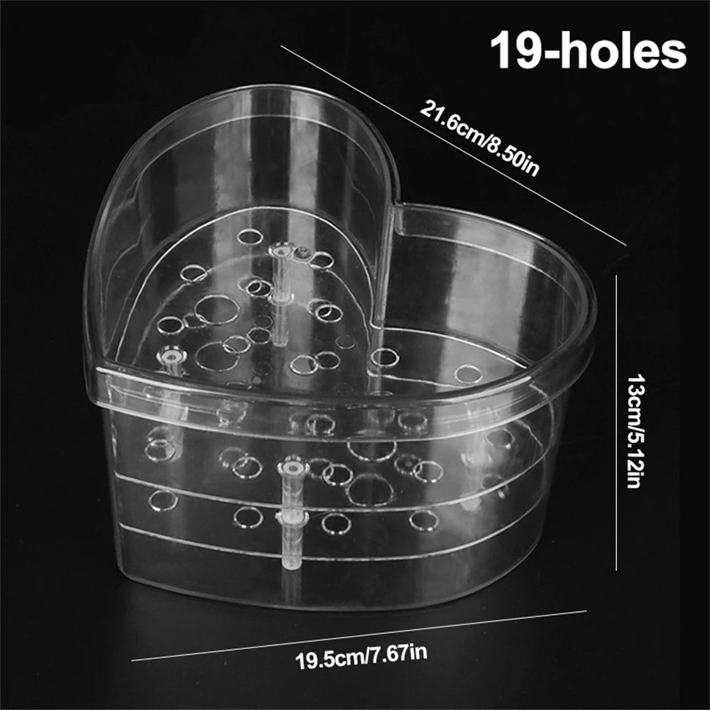 New Acrylic Love Crystal Flower Box Rose Bundle Gift Boxs Transparent Flower Gifts heart shape Packaging Flower Shop box