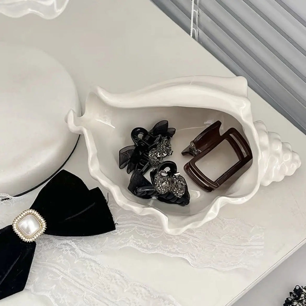 Ceramic Shell Jewelry Box