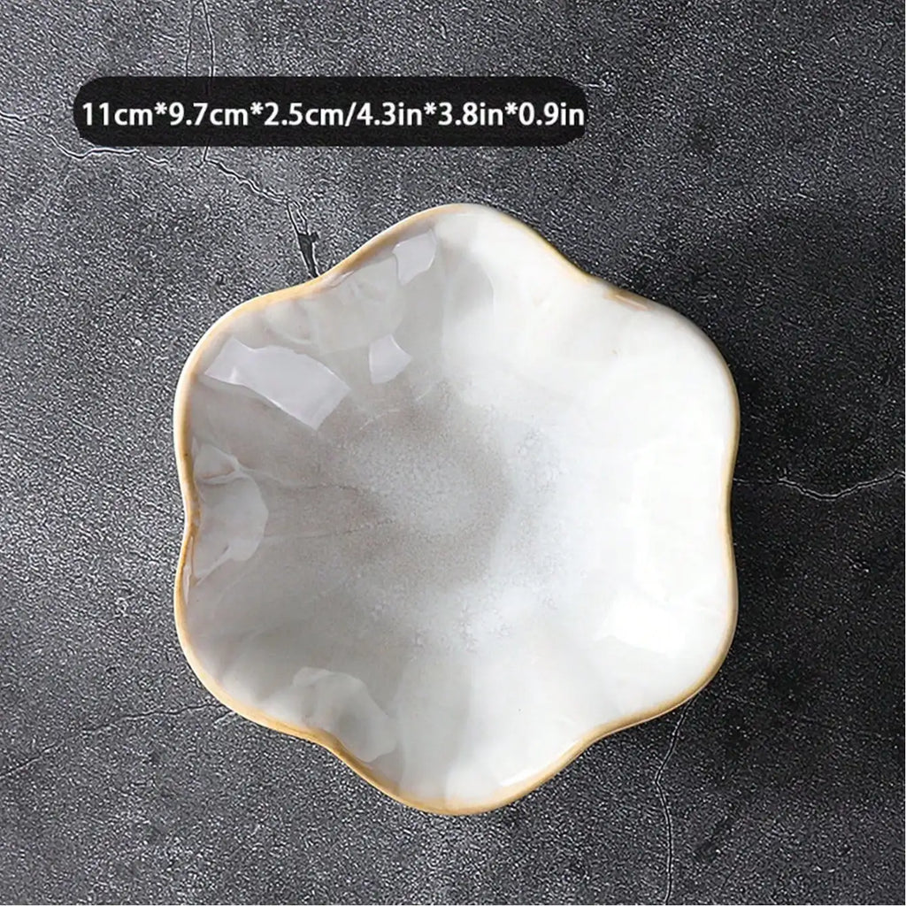 Ceramic Lotus Leaf Jewelry Tray