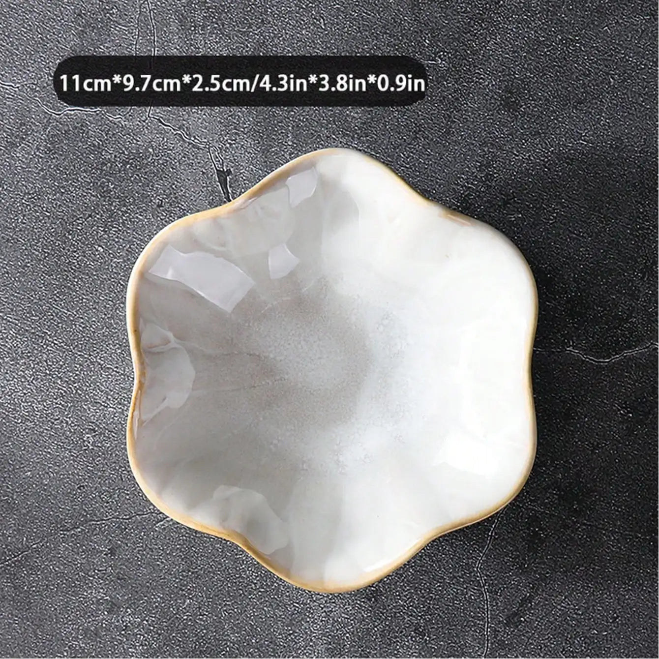 1PC Elegant Ceramic Lotus Leaf Jewelry Organizer Tray for Earrings, Rings, Gadgets, Perfect Birthday or New Year Gifts