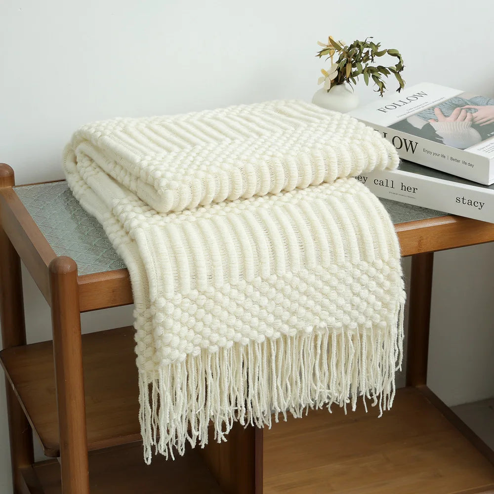 Chunky Knit Throw Blanket