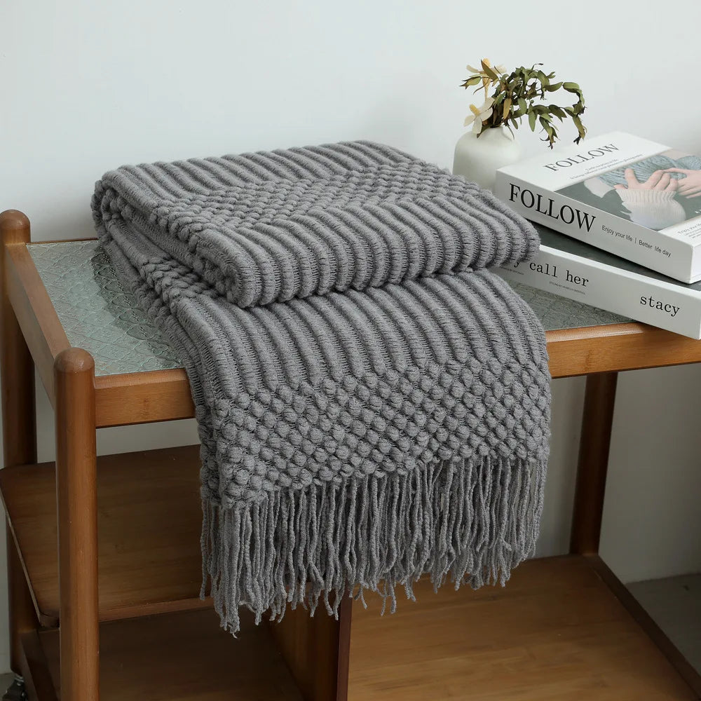Chunky Knit Throw Blanket