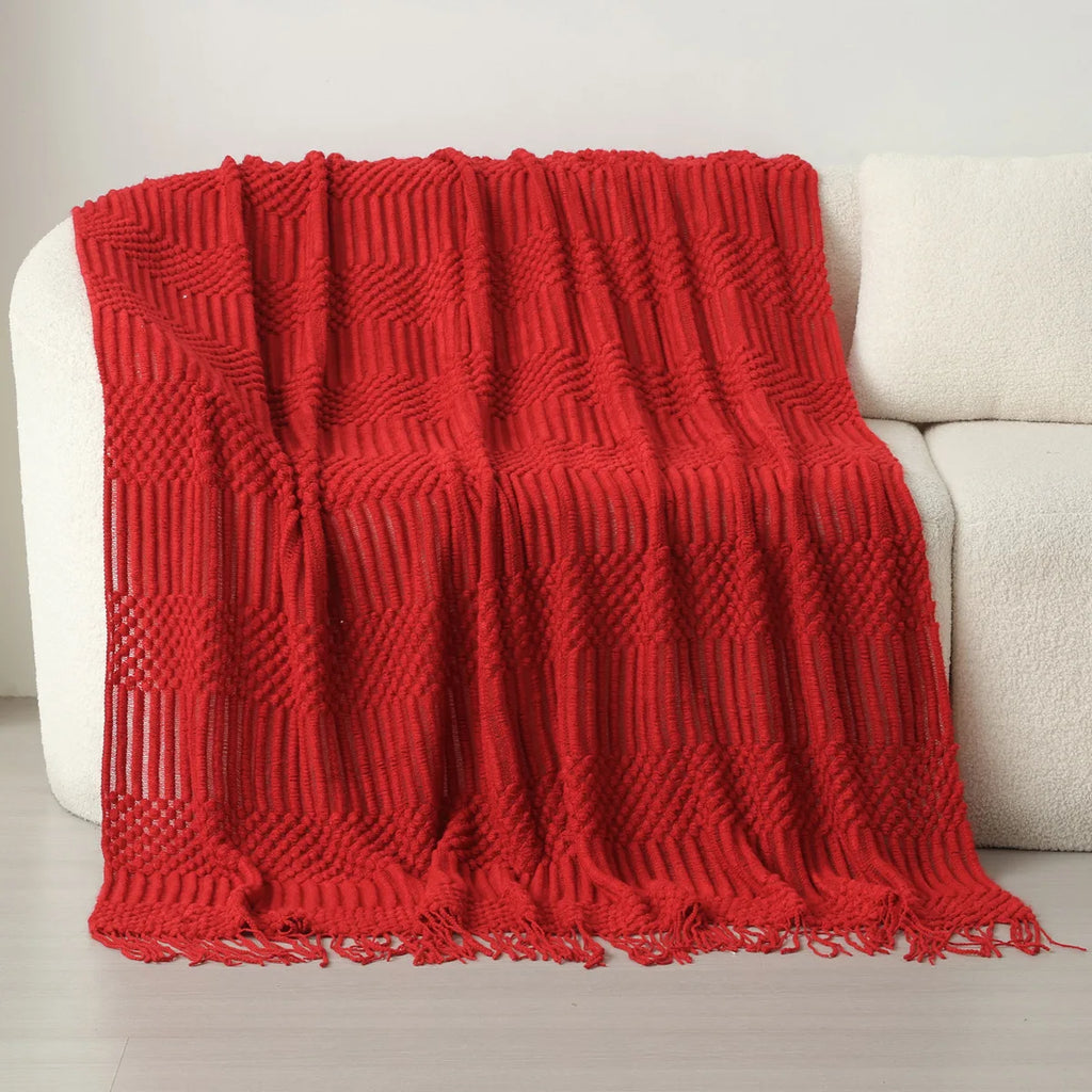 Chunky Knit Throw Blanket