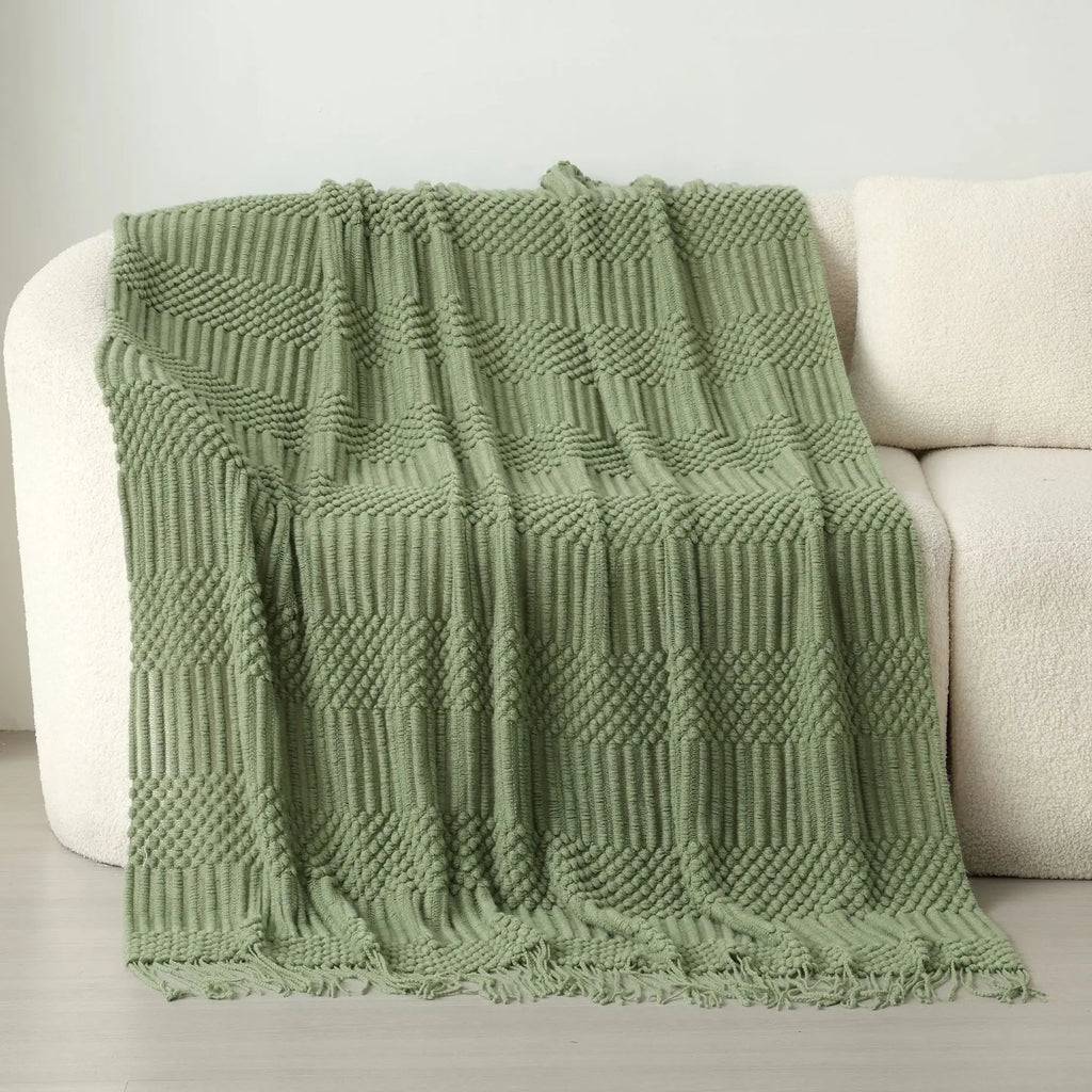 Chunky Knit Throw Blanket