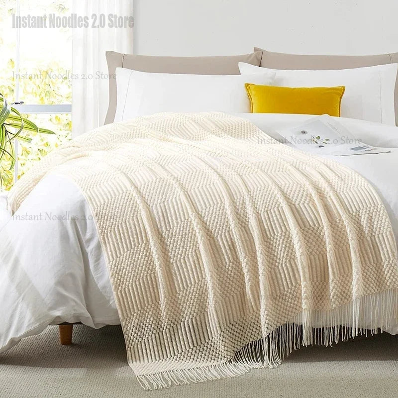 Chunky Knit Throw Blanket