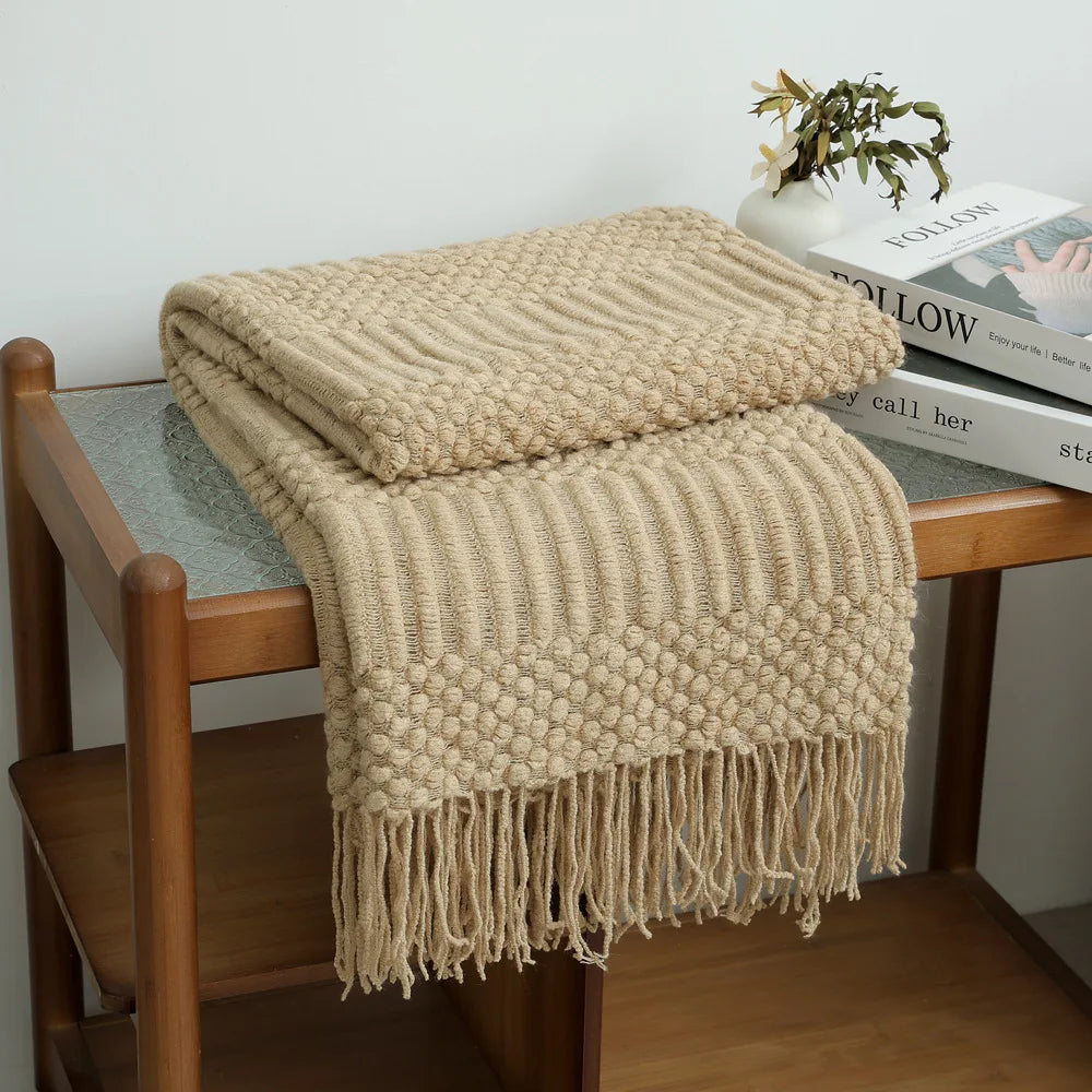 Chunky Knit Throw Blanket