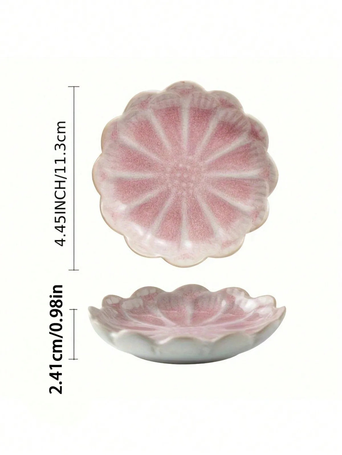 1PC Elegant Ceramic Lotus Leaf Jewelry Organizer Tray for Earrings, Rings, Gadgets, Perfect Birthday or New Year Gifts