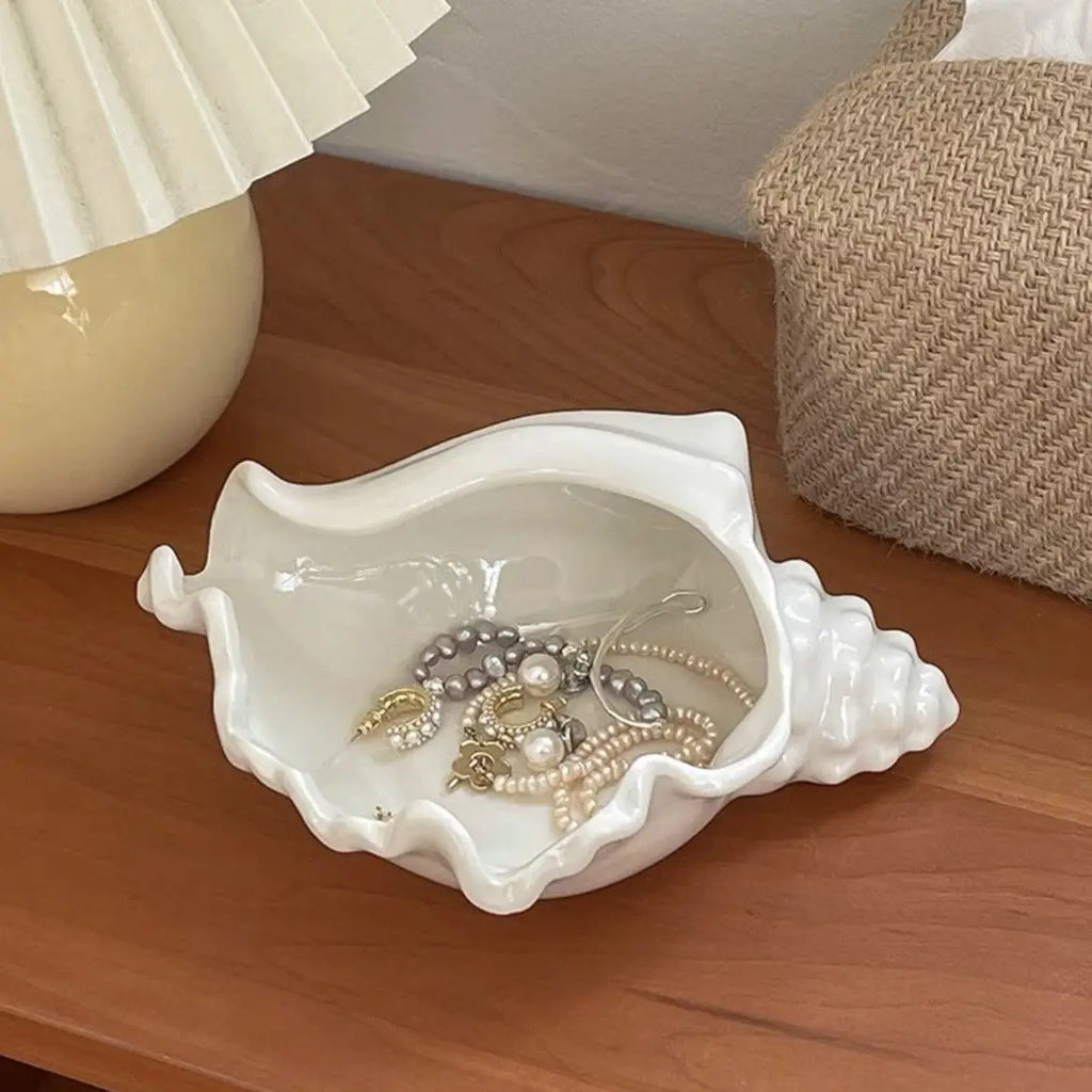 Ceramic Shell Jewelry Box